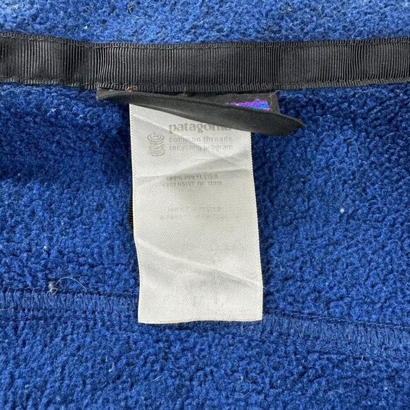 Vintage Patagonia Synchilla Fleece Jacket Blue Men's Size M - Picture 15 of 15